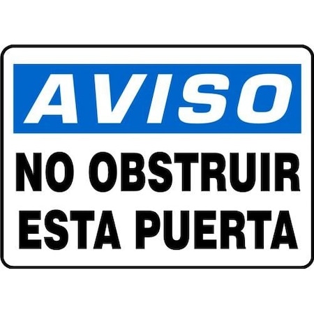 OSHA NOTICE Safety Sign DO NOT SHMABR827VP